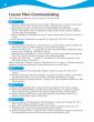 Lesson Plan for the Chapter on Communicating