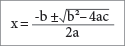 Quadratic Equation